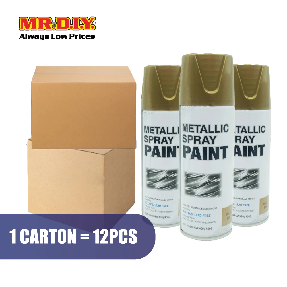 (MR.DIY) TOPDA Spray Paint Gold #808 (400ml) - Image 5