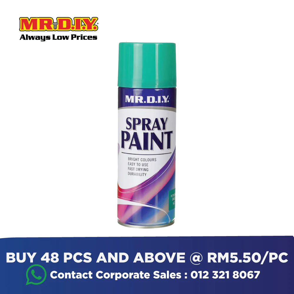 (MR.DIY) Spray Paint Petronas Green #62 400ml - Image 4
