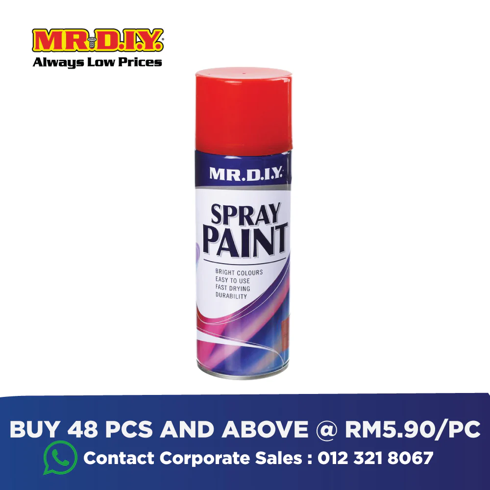 (MR.DIY) Spray Paint Sparkling Red #46 400ml - Image 4