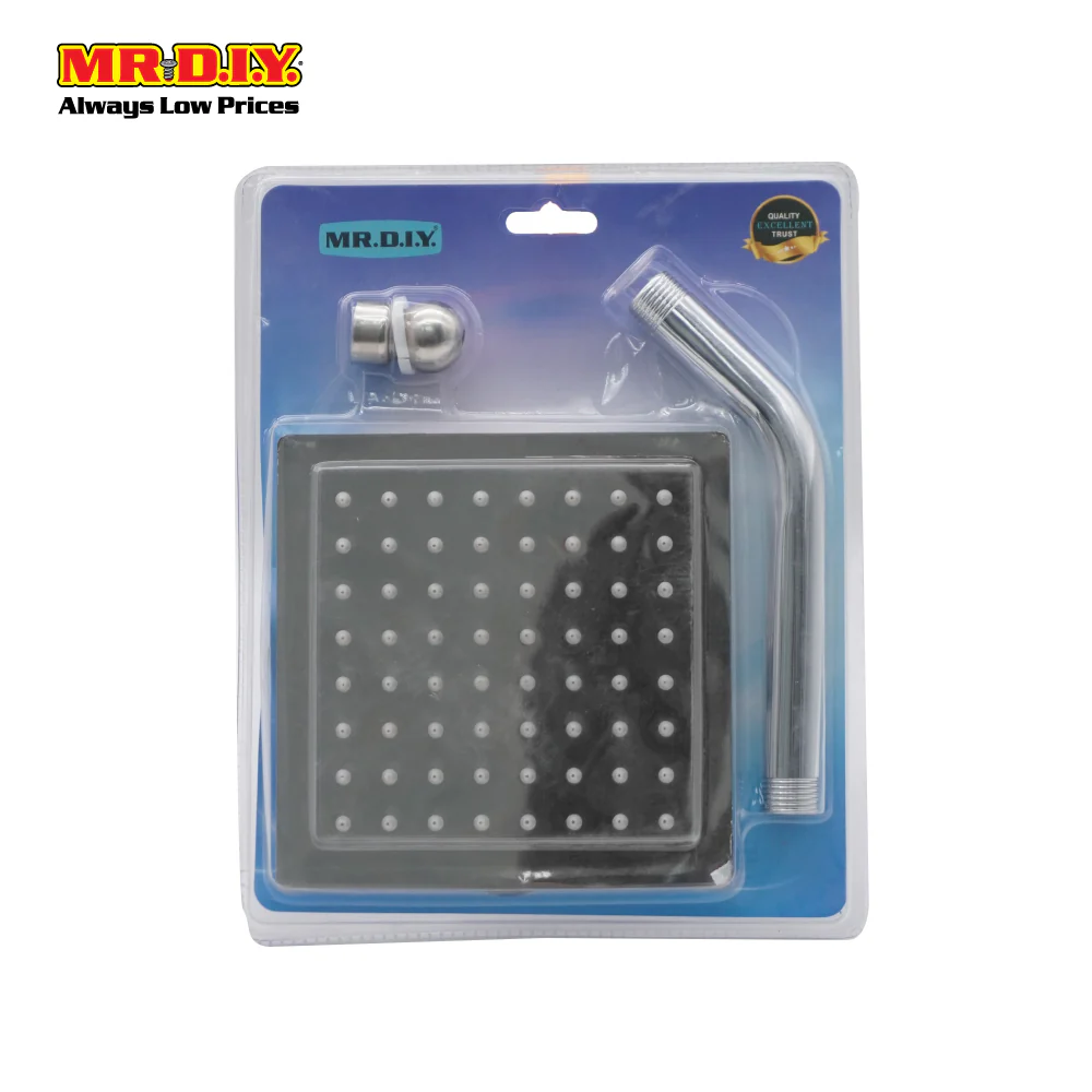 (MR.DIY) Square Shape Shower Head Set (6 inch) - Image 2