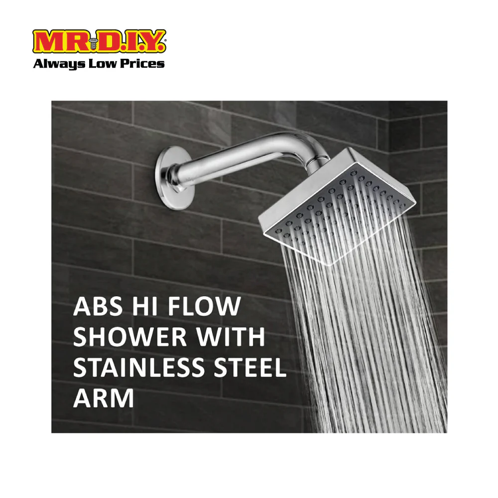 (MR.DIY) Square Shape Shower Head Set (6 inch) - Image 4