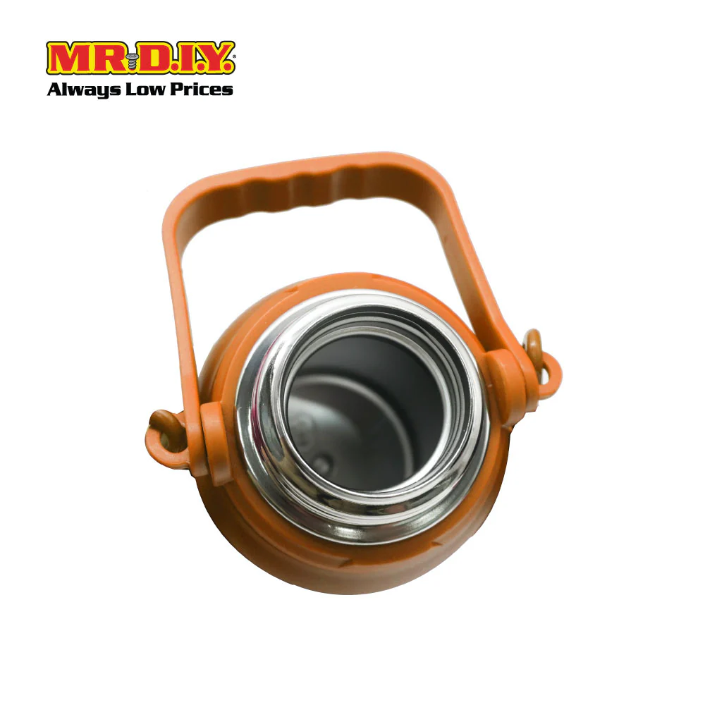 (MR. DIY) Stainless Steel Bottle Tumbler with Handle (800ml) - ORANGE - Color Series - Image 2