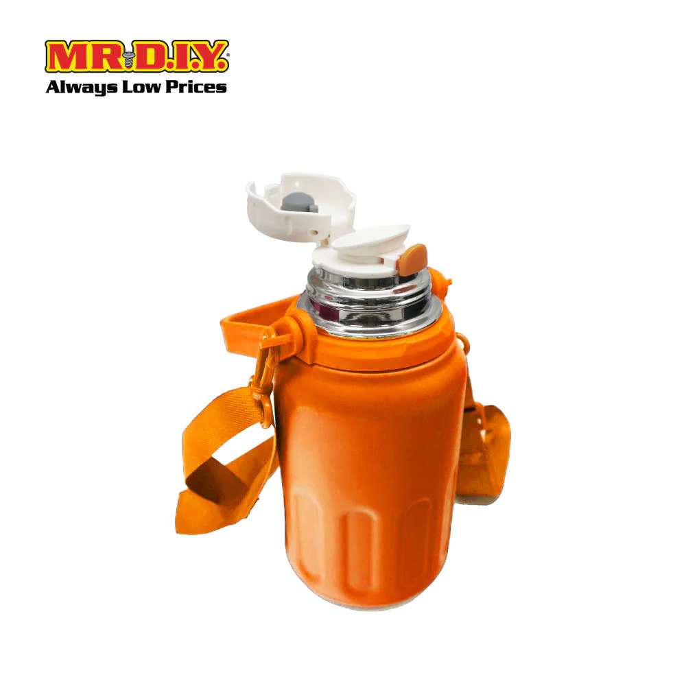 (MR. DIY) Stainless Steel Bottle Tumbler with Handle (800ml) - ORANGE - Color Series - Image 5