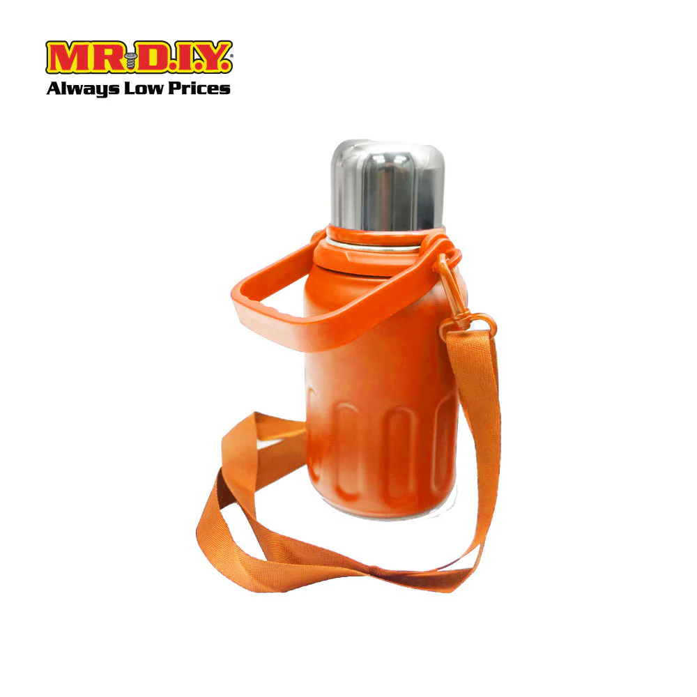 (MR. DIY) Stainless Steel Bottle Tumbler with Handle (800ml) - ORANGE - Color Series - Image 6