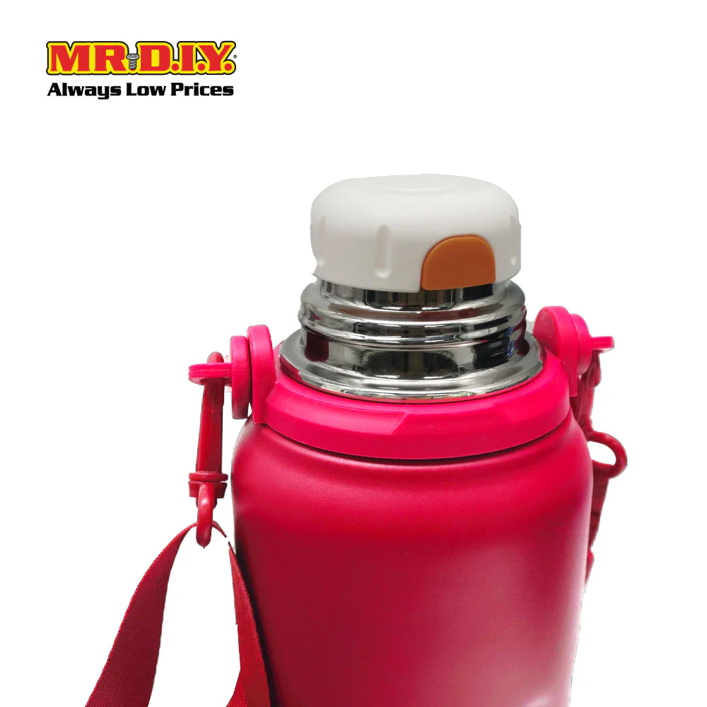 (MR. DIY) Stainless Steel Bottle Tumbler with Handle (800ml) -  RED - Color Series - Image 3