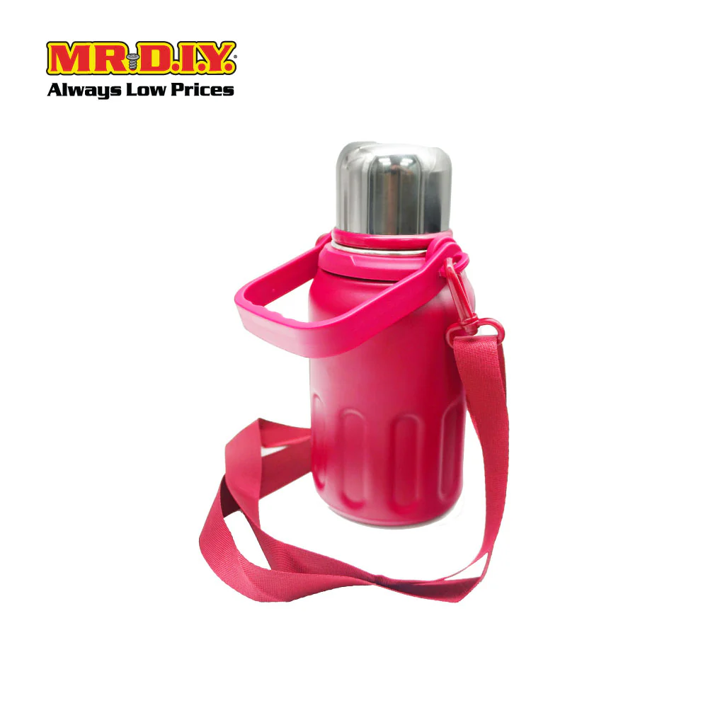 (MR. DIY) Stainless Steel Bottle Tumbler with Handle (800ml) -  RED - Color Series - Image 6