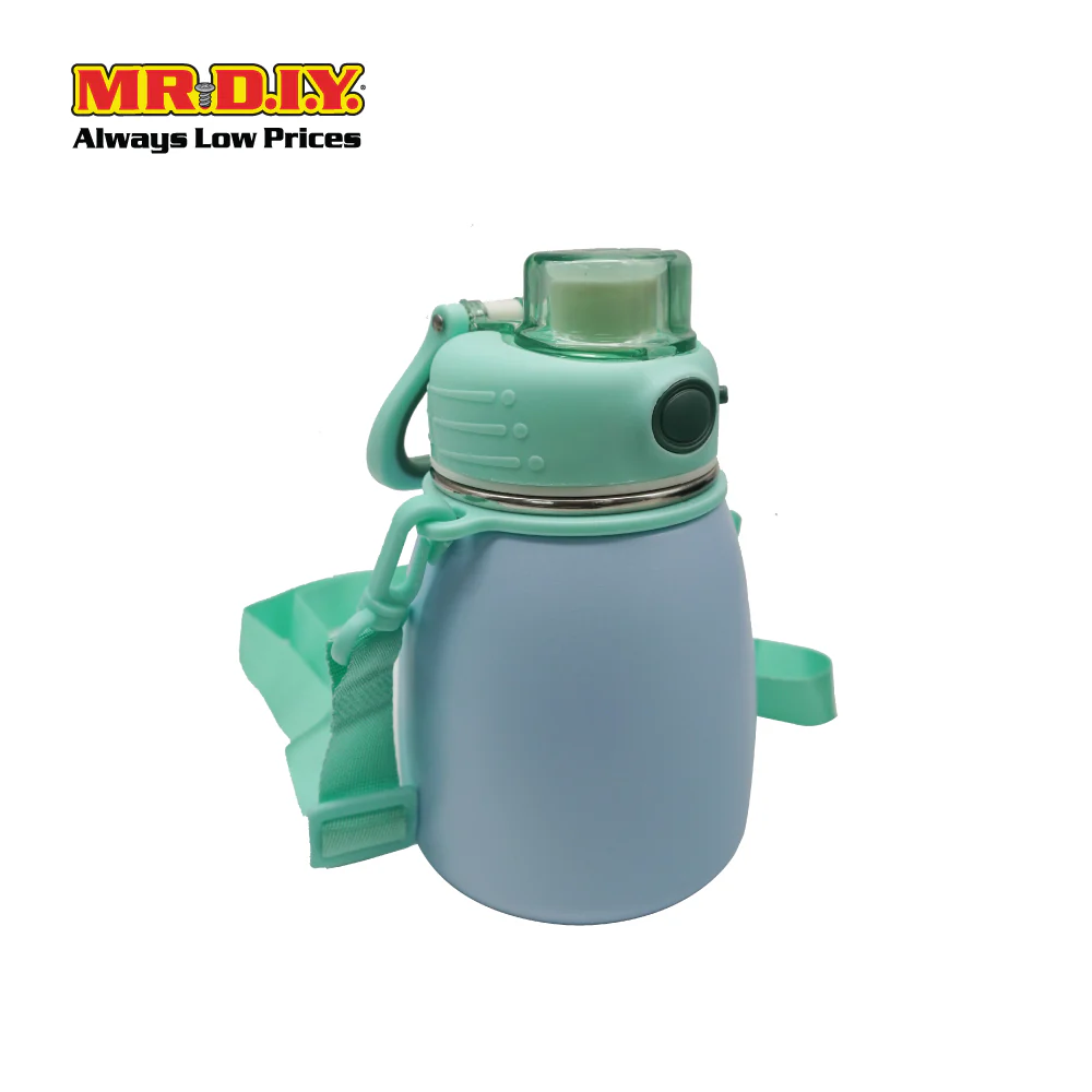 (MR. DIY) Stainless Steel Bottle Tumbler with Straw (600ml) -  LIGHT BLUE - Color Series - Image 2