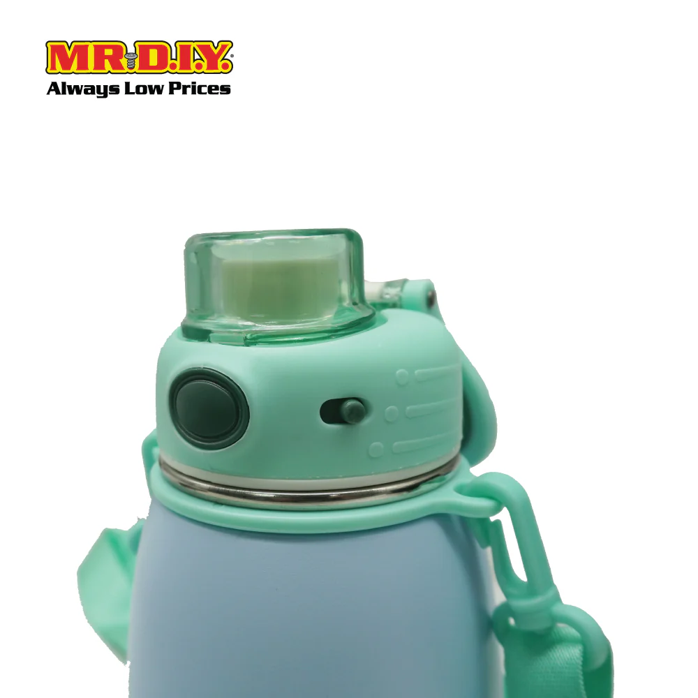 (MR. DIY) Stainless Steel Bottle Tumbler with Straw (600ml) -  LIGHT BLUE - Color Series - Image 4