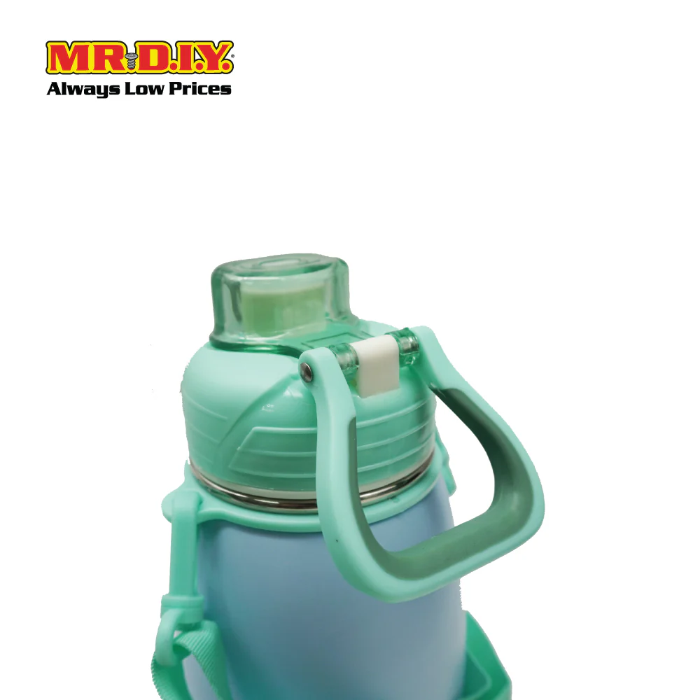 (MR. DIY) Stainless Steel Bottle Tumbler with Straw (600ml) -  LIGHT BLUE - Color Series - Image 5