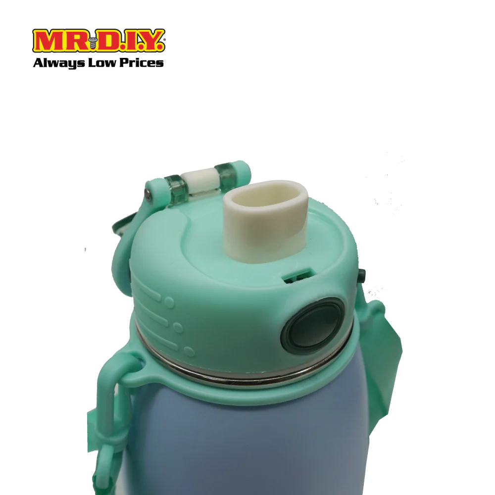 (MR. DIY) Stainless Steel Bottle Tumbler with Straw (600ml) -  LIGHT BLUE - Color Series - Image 6