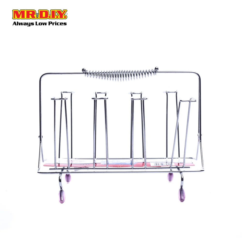 (MR.DIY) Stainless Steel Cups Glasses Holder (22.5cm X 29cm) - Image 2