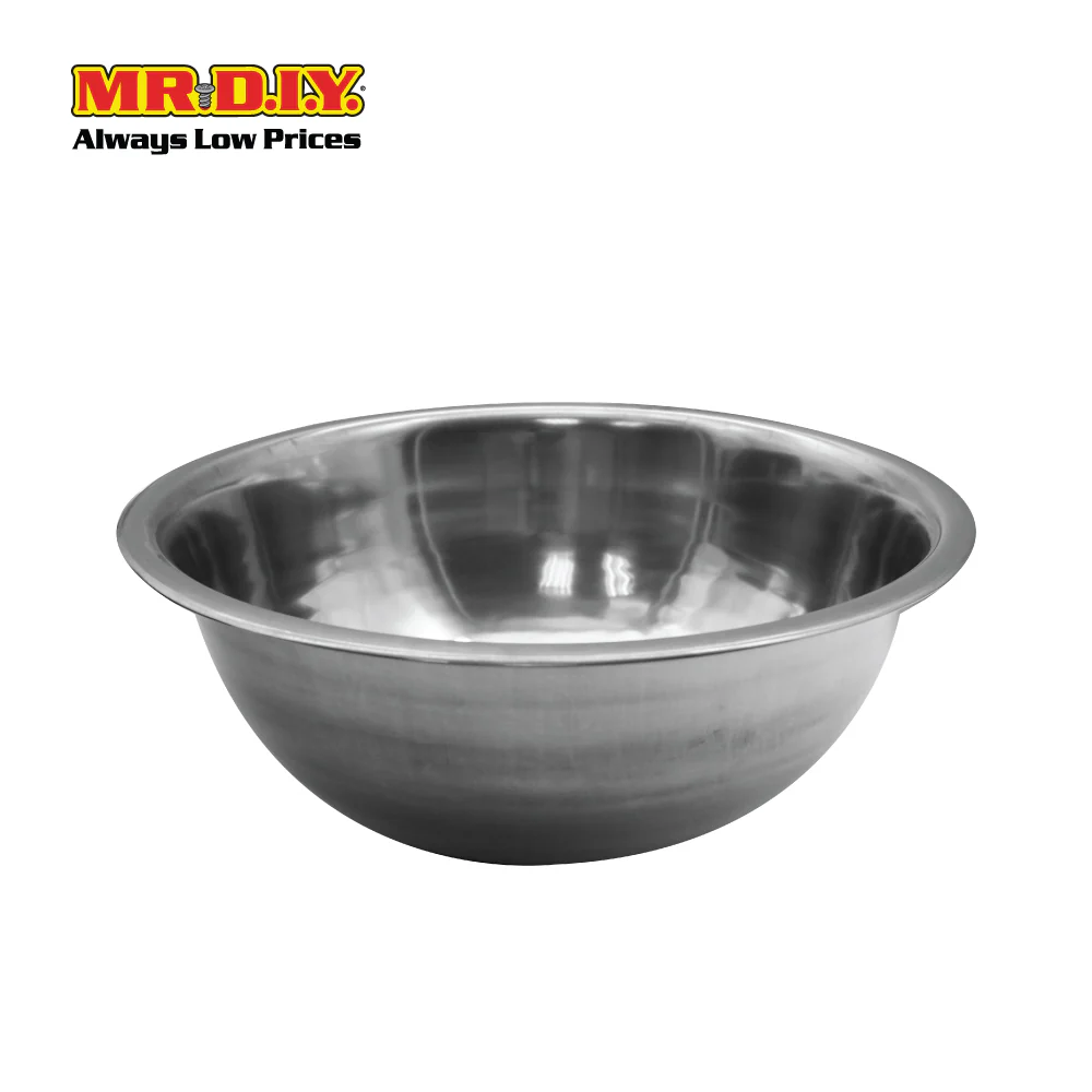 (MR.DIY) Stainless Steel Deep Footed Bowl (24 cm) - Image 3