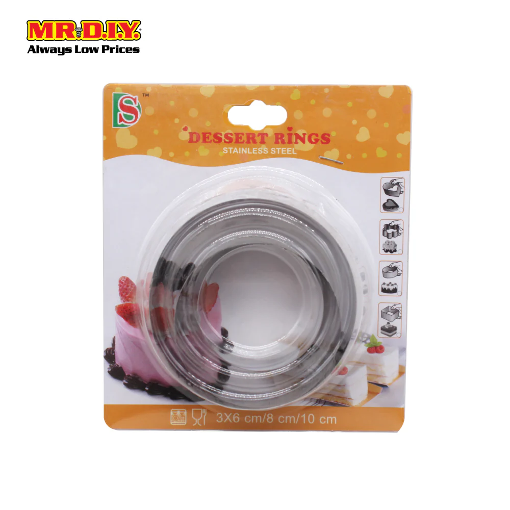 (MR.DIY) Stainless Steel Dessert Rings For Cookie Cutter - Image 3
