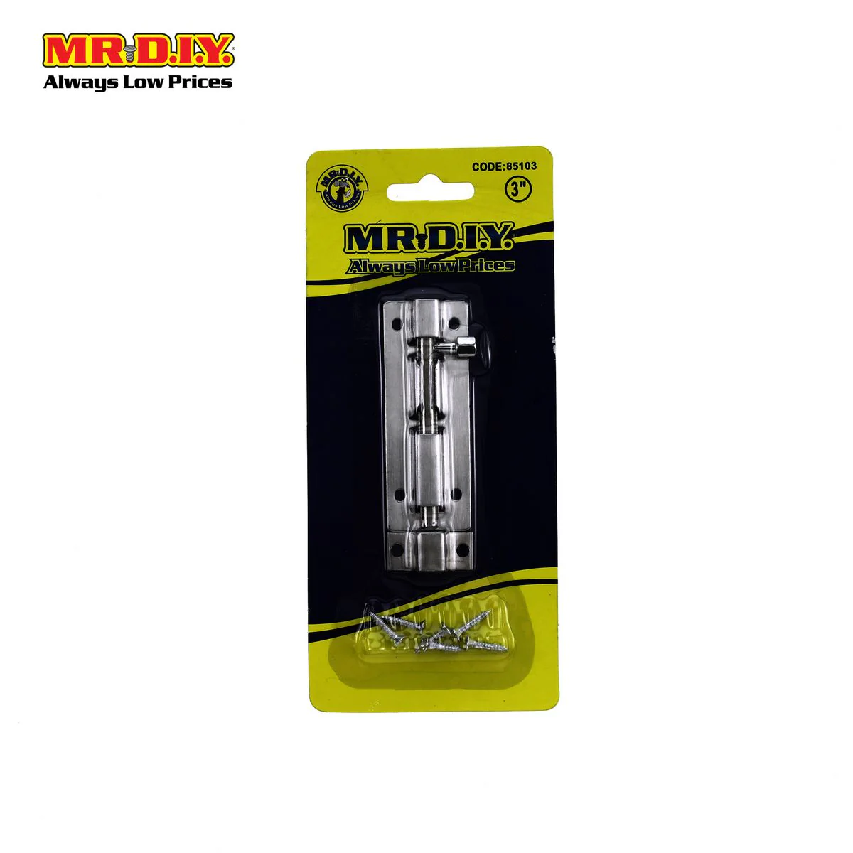(MR.DIY) Stainless Steel Door Bolt Lock Latch Set 3 - Image 2