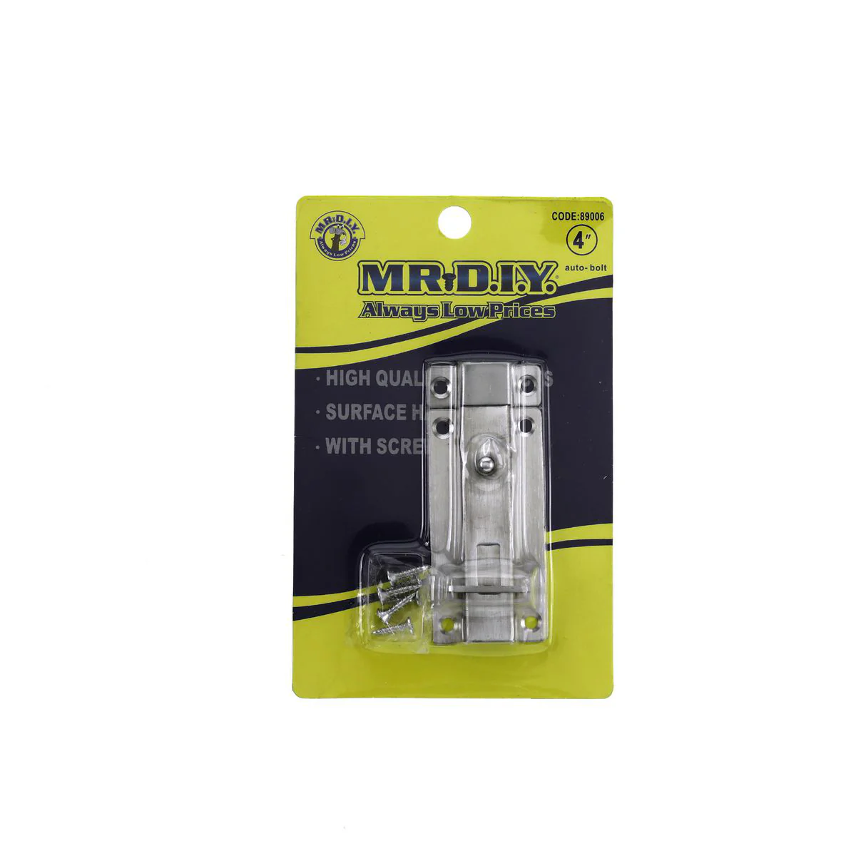 (MR.DIY) Stainless Steel Door Bolt Lock Latch Set 89006 4 - Image 3