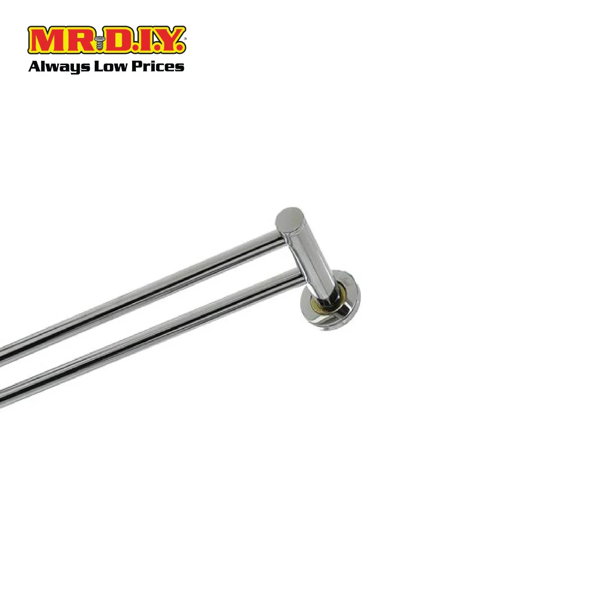 (MR.DIY) Stainless Steel Durable Towel Hanger Double Bar Bathroom (60 x 22cm) - Image 3