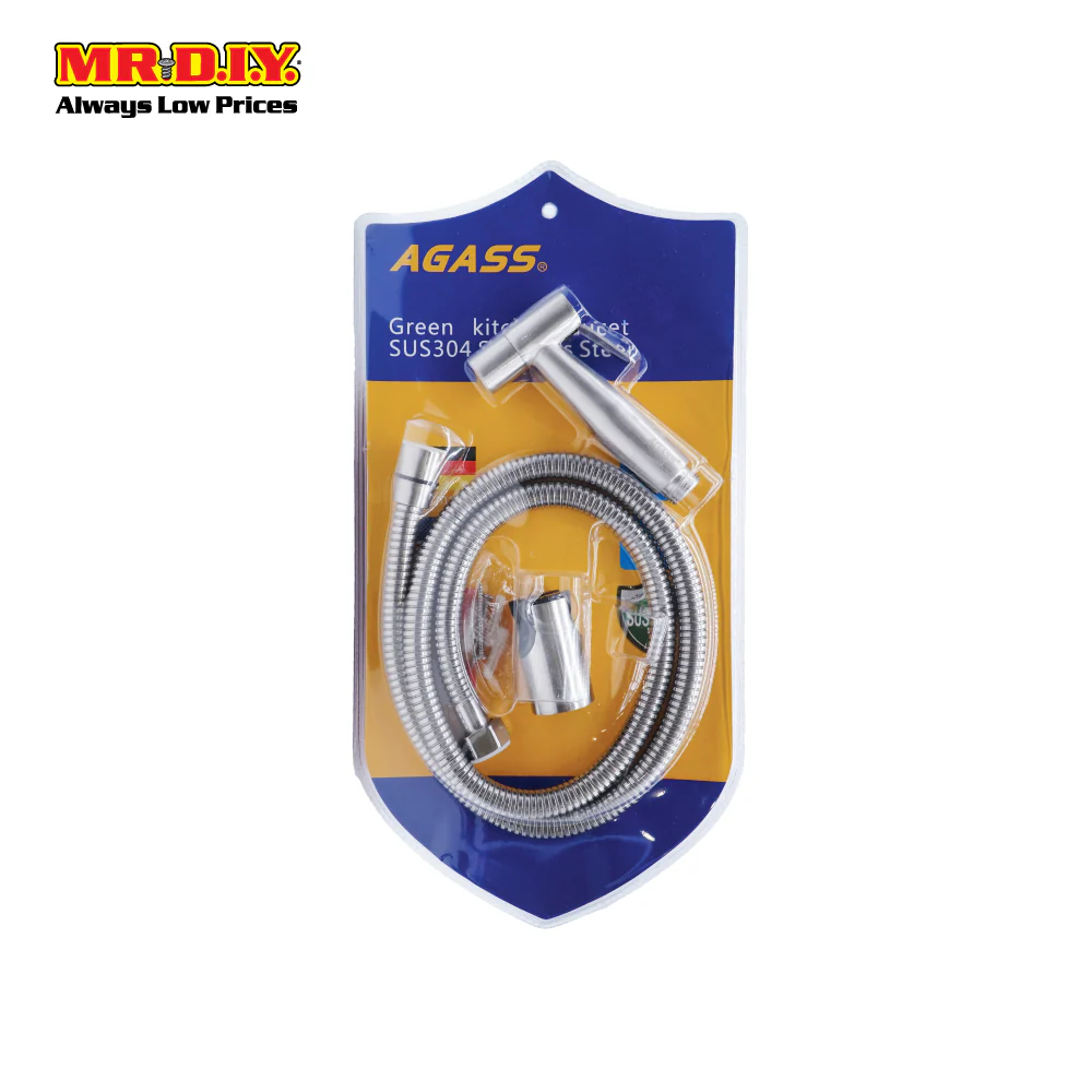 (MR.DIY) Stainless-Steel Flexible Hose Bidet Spray Heat Set (1.2m) - Image 4