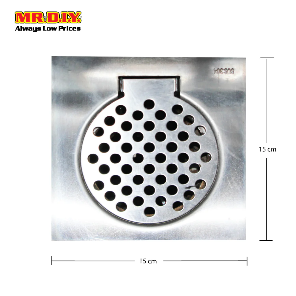 (MR.DIY) Stainless-Steel Floor Trap Grating (15cm) - Image 2