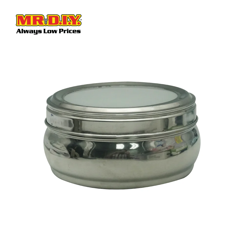 (MR.DIY) Stainless Steel Food Container Masala Poori with See Through Lid (850ml) - Image 3