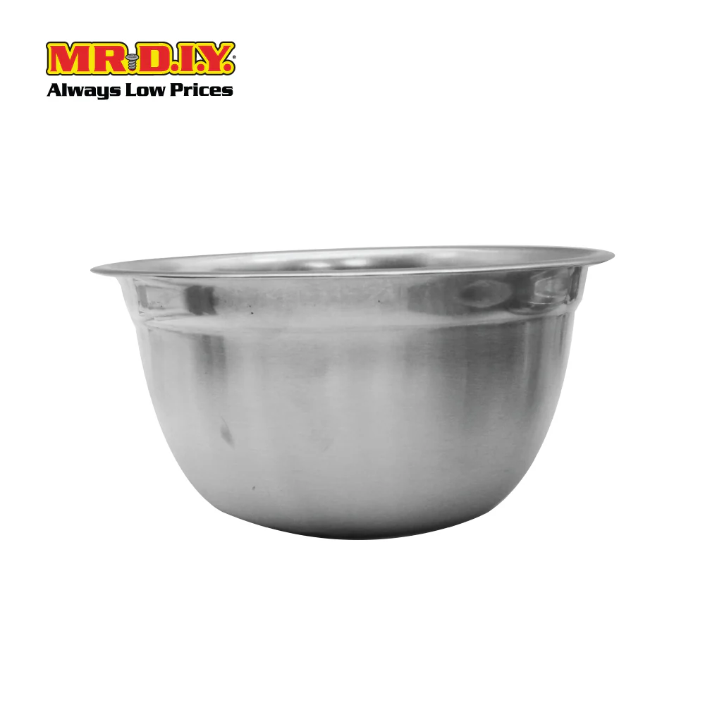 (MR.DIY) Stainless Steel German Bowl Salad Fruit Basin (18cm) - Image 2