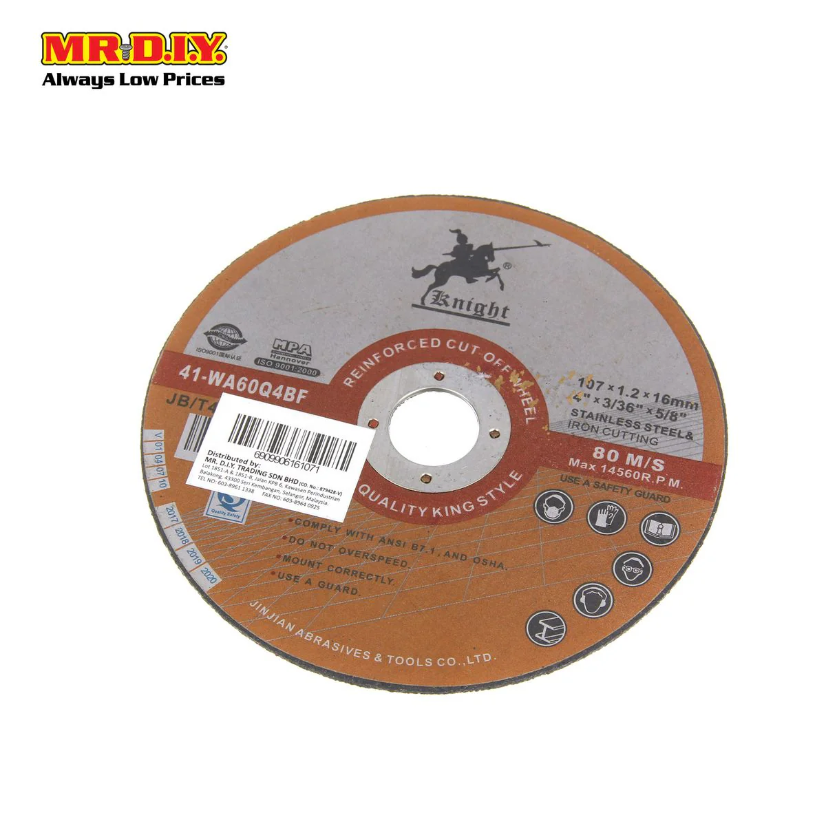(MR.DIY)  Stainless Steel Grinding Wheels (4'') - Image 2