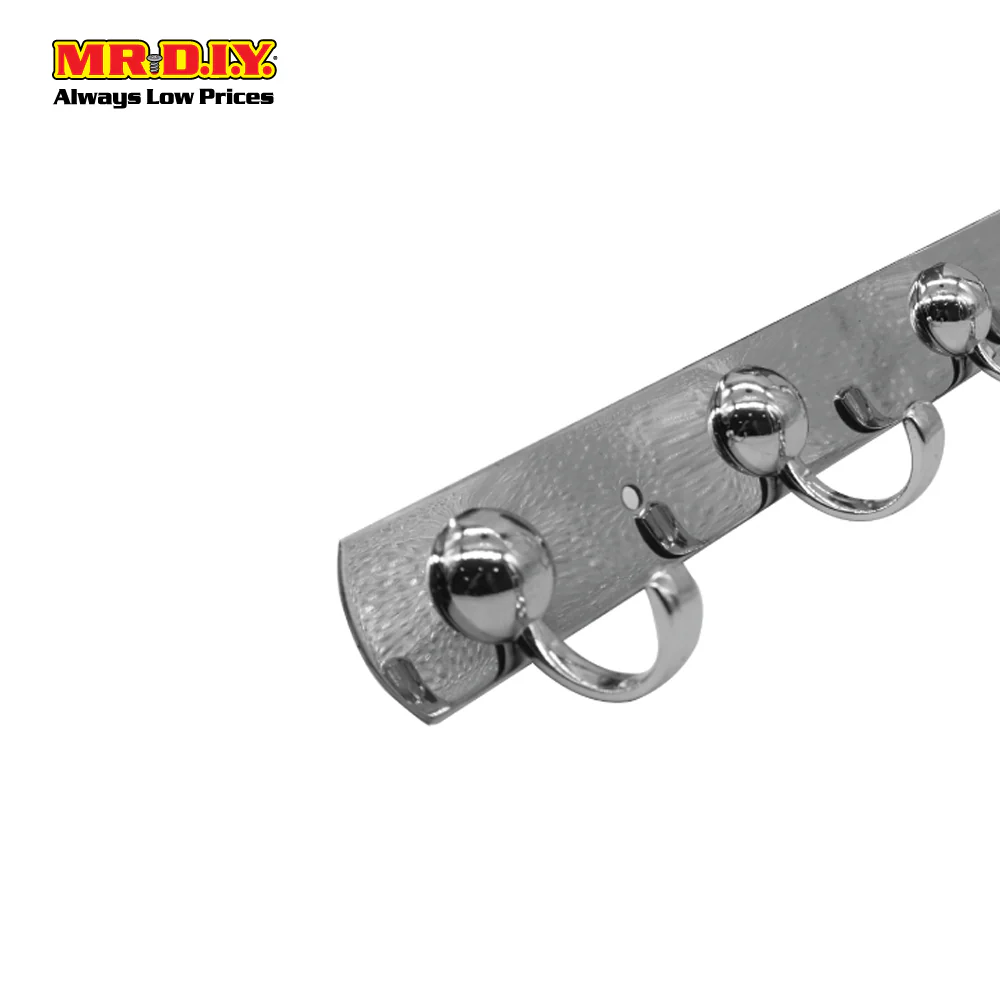 (MR.DIY) Stainless Steel Cloth Towel 5 Hooks Hanger - Image 4