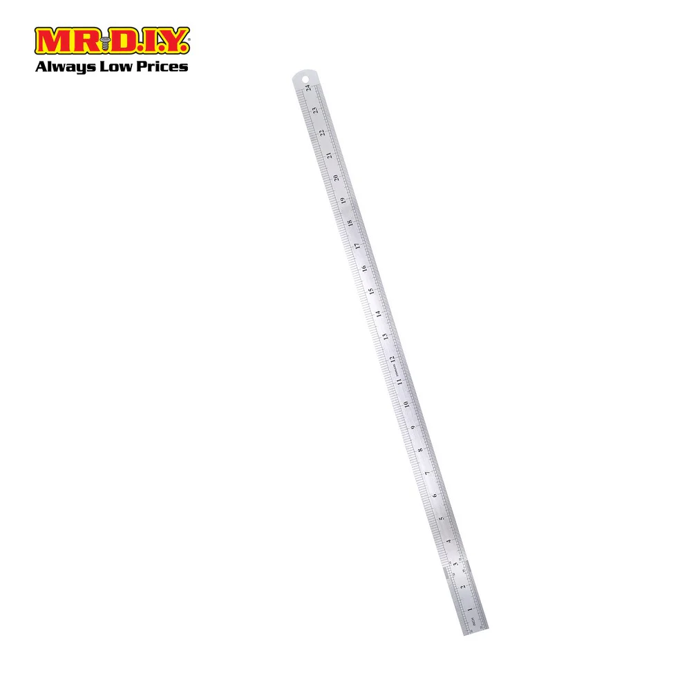 (MR.DIY) Stainless steel metal ruler 60cm - Image 2