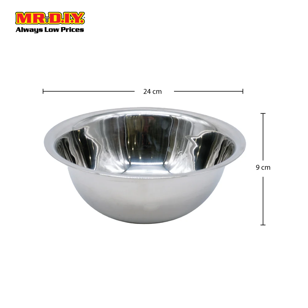 (MR.DIY) Stainless-Steel Mixing Bowl (24cm) - Image 3