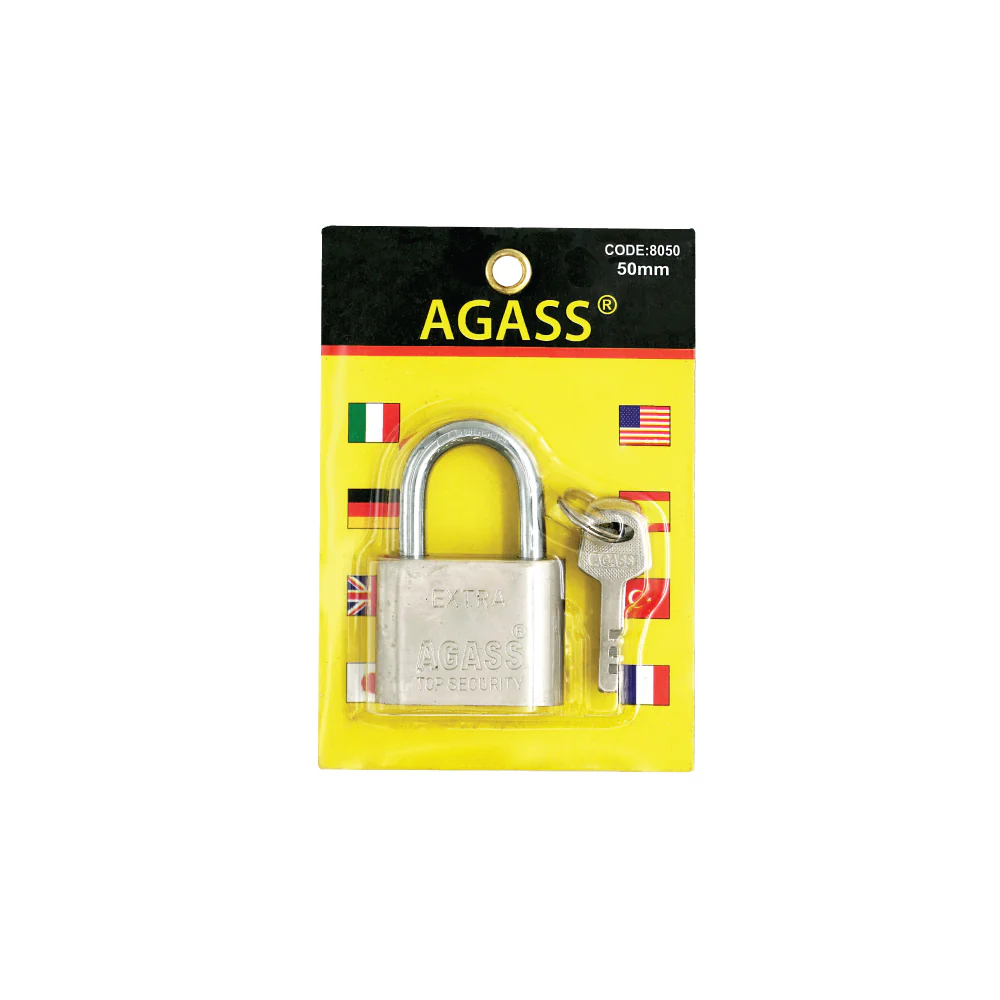 (MR.DIY) AGASS Stainless-Steel Padlock Top Security (50mm) - Image 5