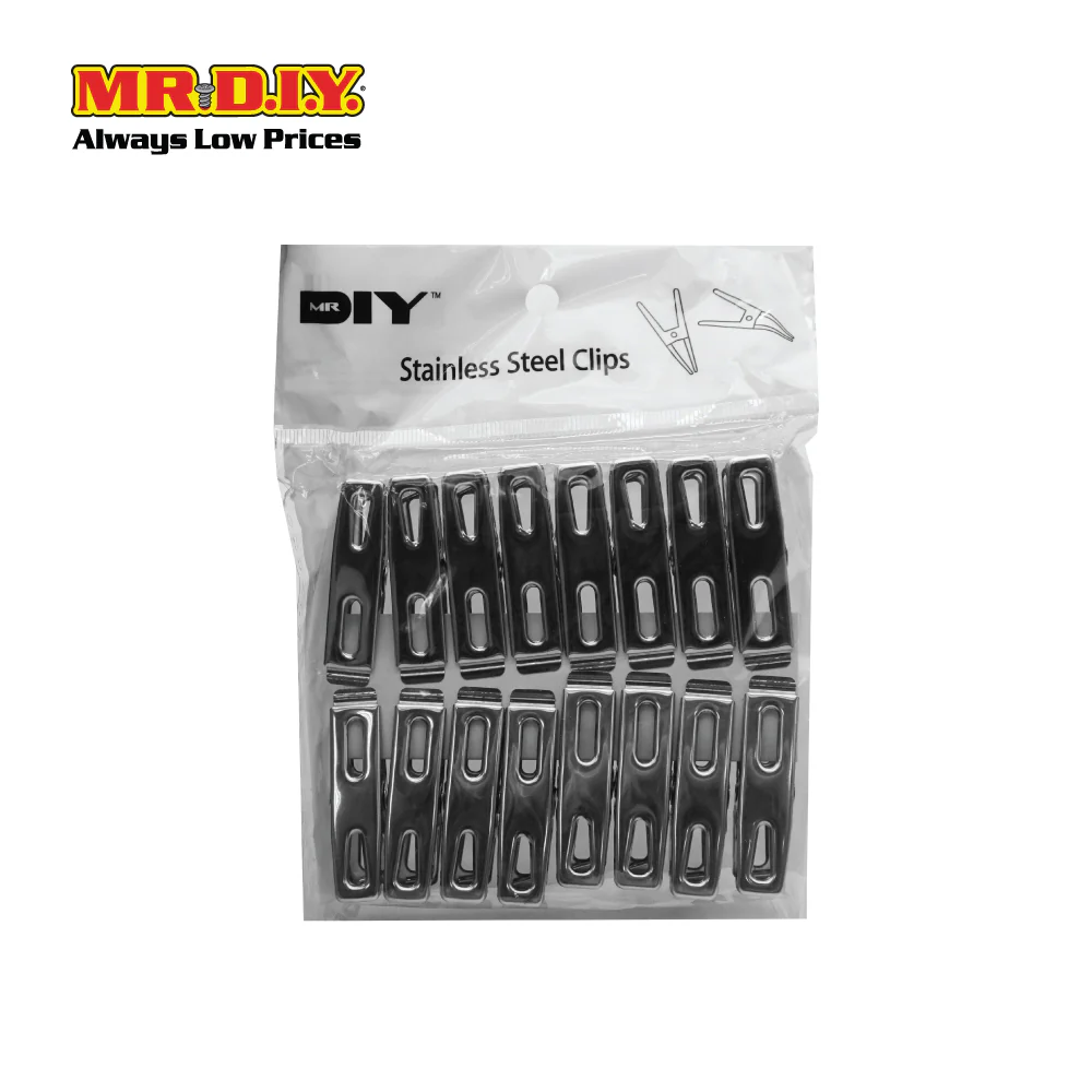 (MR.DIY) Stainless Steel Peg Clip (16 Pcs) - Image 4