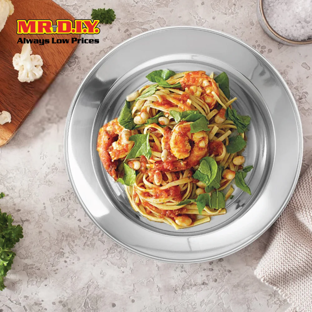 (MR.DIY) Stainless Steel Plate (22 cm) - Image 5