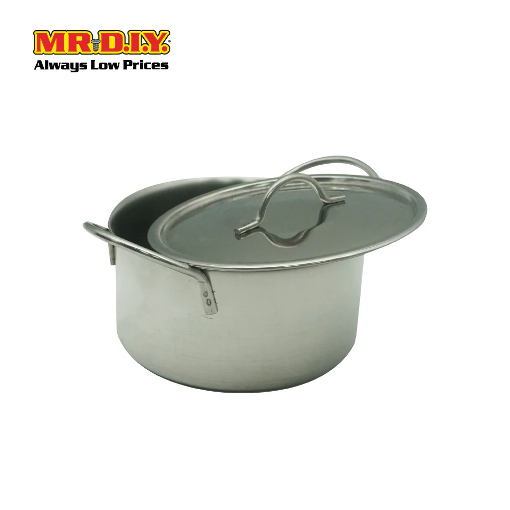 (MR.DIY) Stainless Steel Sauce Pot Glass Lid with Hollow Handle (12cm) - Image 2