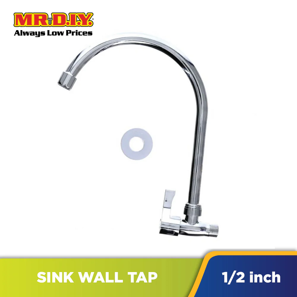 (MR.DIY)  Stainless-Steel Sink Wall Tap (22cm x 2cm) - Image 4