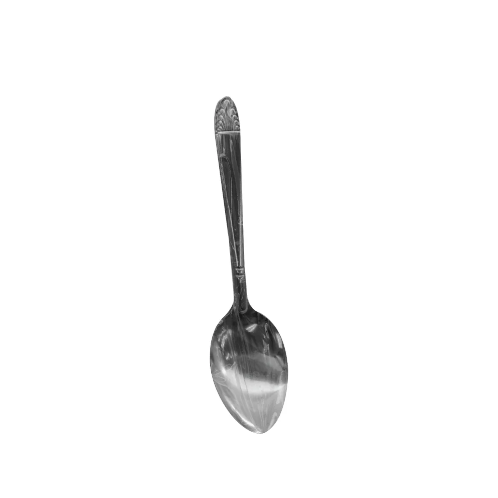 (MR.DIY) Stainless Steel Spoon Floral Design (10 Pcs) - Image 2