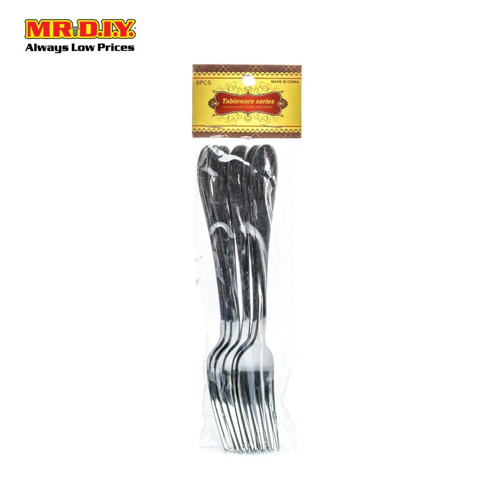 (MR.DIY) Stainless-Steel Table Fork (6pcs) - Image 2