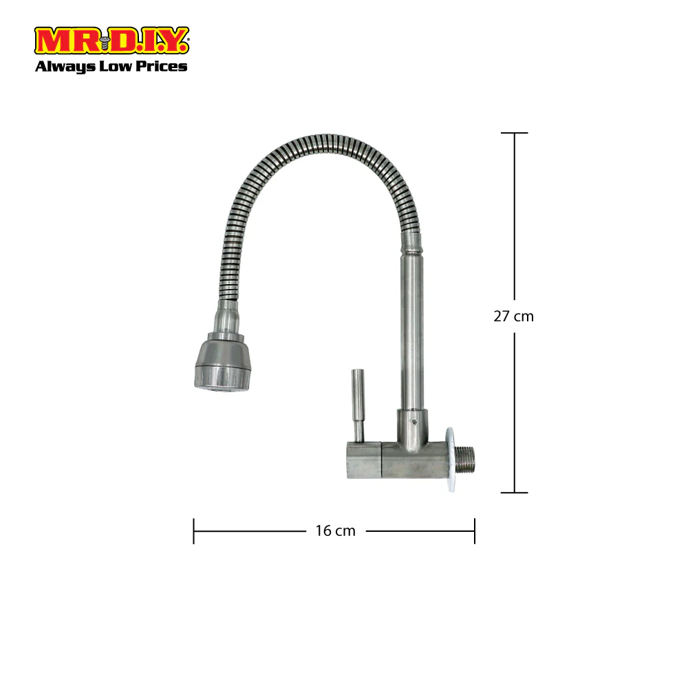 MR.DIY  Stainless Steel Wall Sink Tap - Image 4