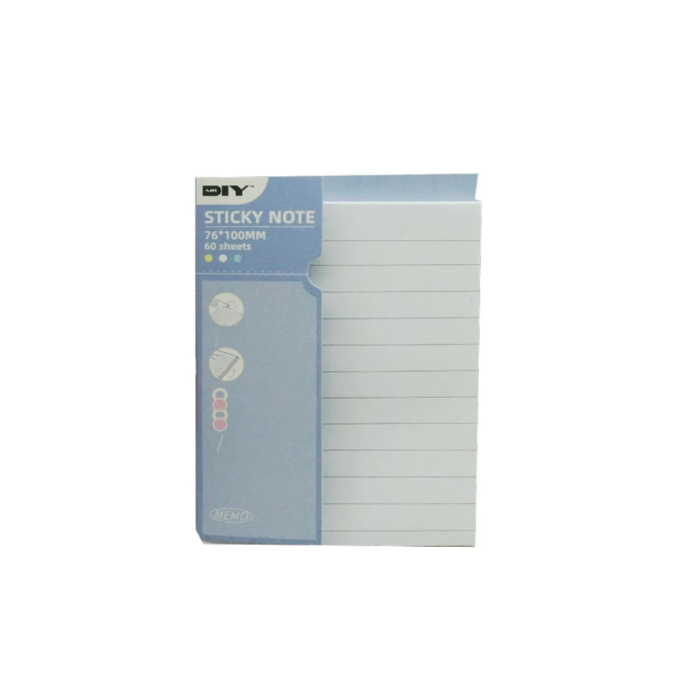 (MR.DIY) Sticky Note Memo Printed Lines Sticker 60 Sheets (76 x 100mm) - Image 4