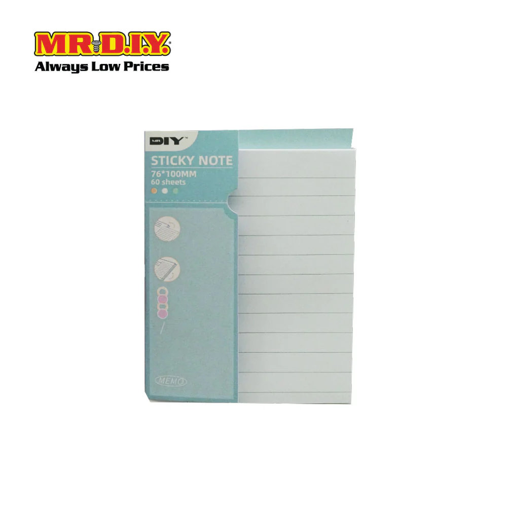 (MR.DIY) Sticky Note Memo Printed Lines Sticker 60 Sheets (76 x 100mm) - Image 6