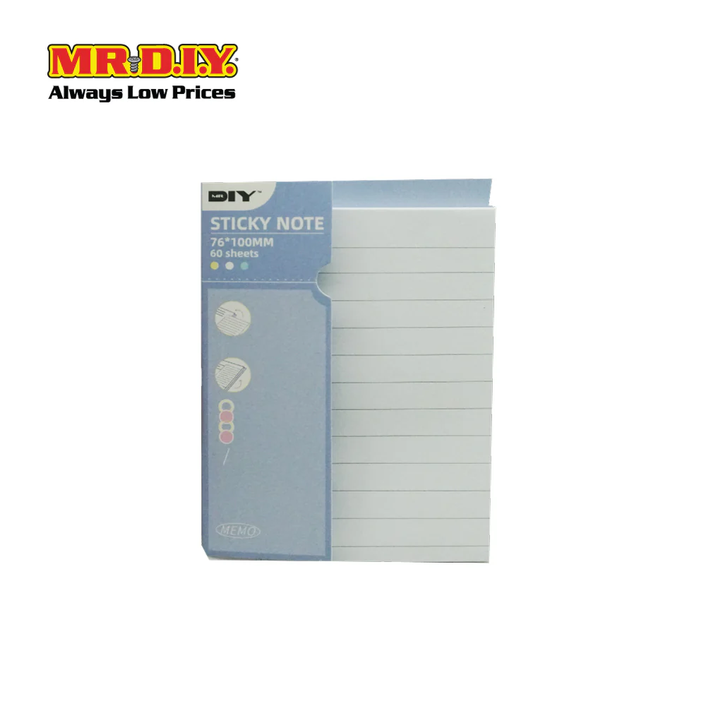 (MR.DIY) Sticky Note Memo Printed Lines Sticker 60 Sheets (76 x 100mm) - Image 7