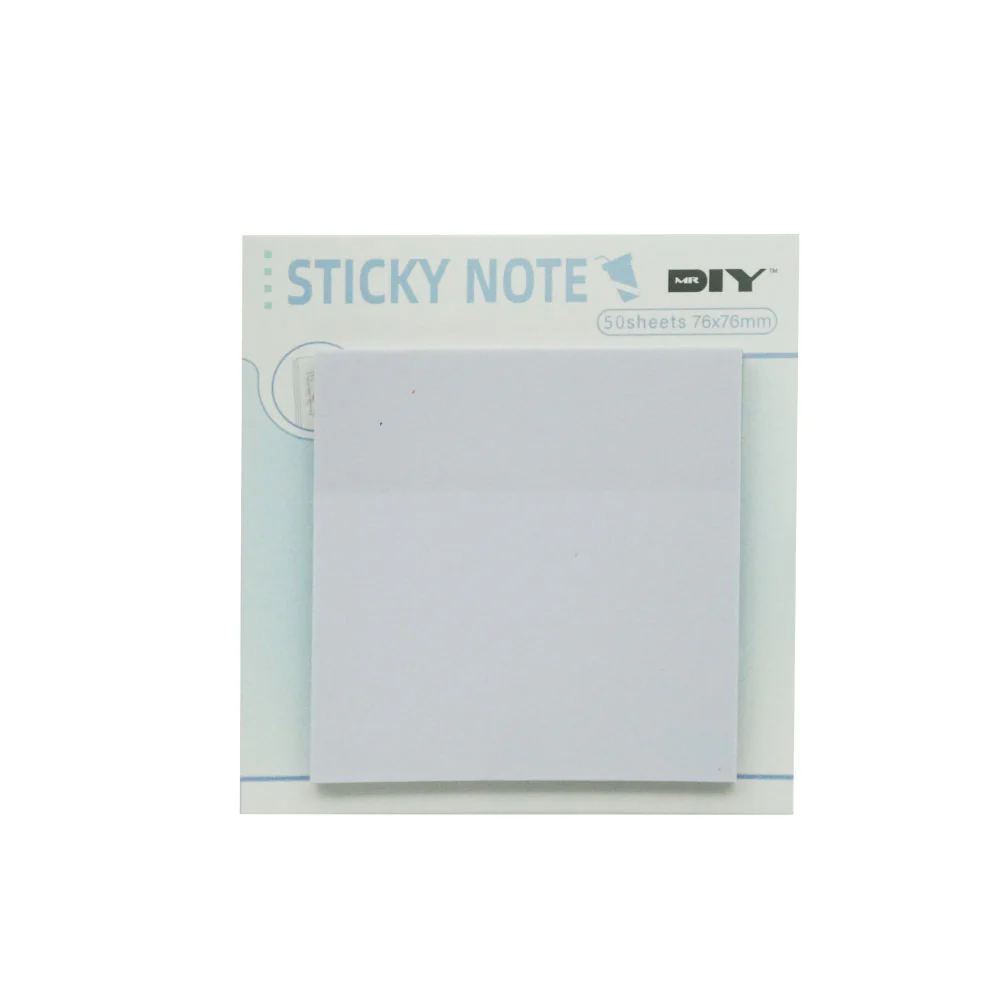 (MR.DIY) Sticky Post-it Adhesive Plain Note 50 Sheets (76 x 76mm) - Image 5