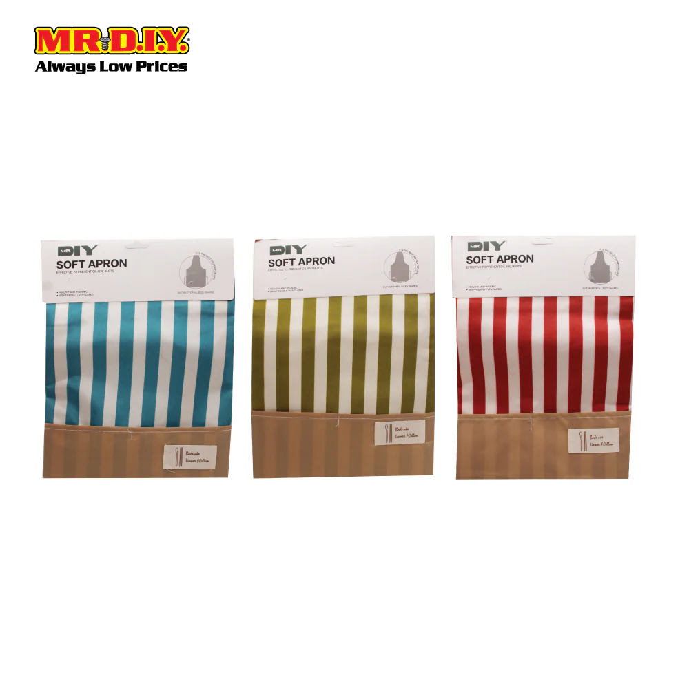 (MR.DIY) Striped Kitchen Apron 35703-4 - Image 3
