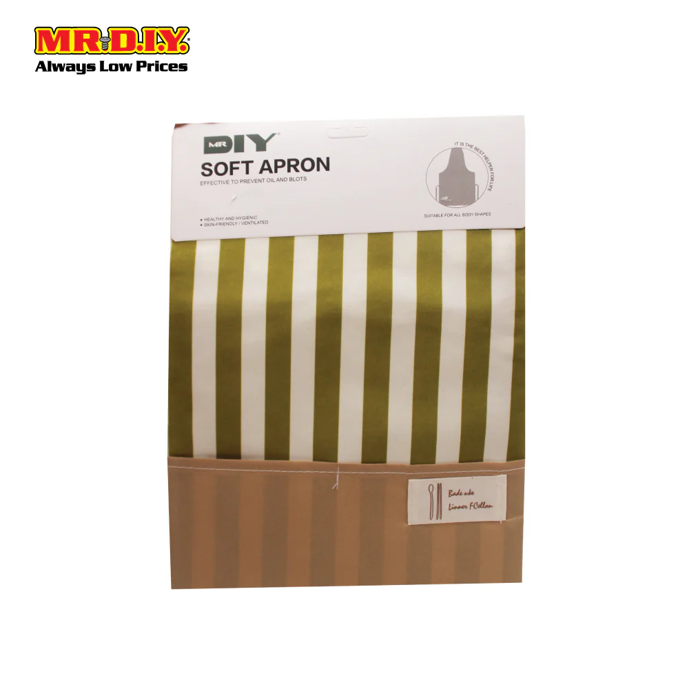 (MR.DIY) Striped Kitchen Apron 35703-4 - Image 5