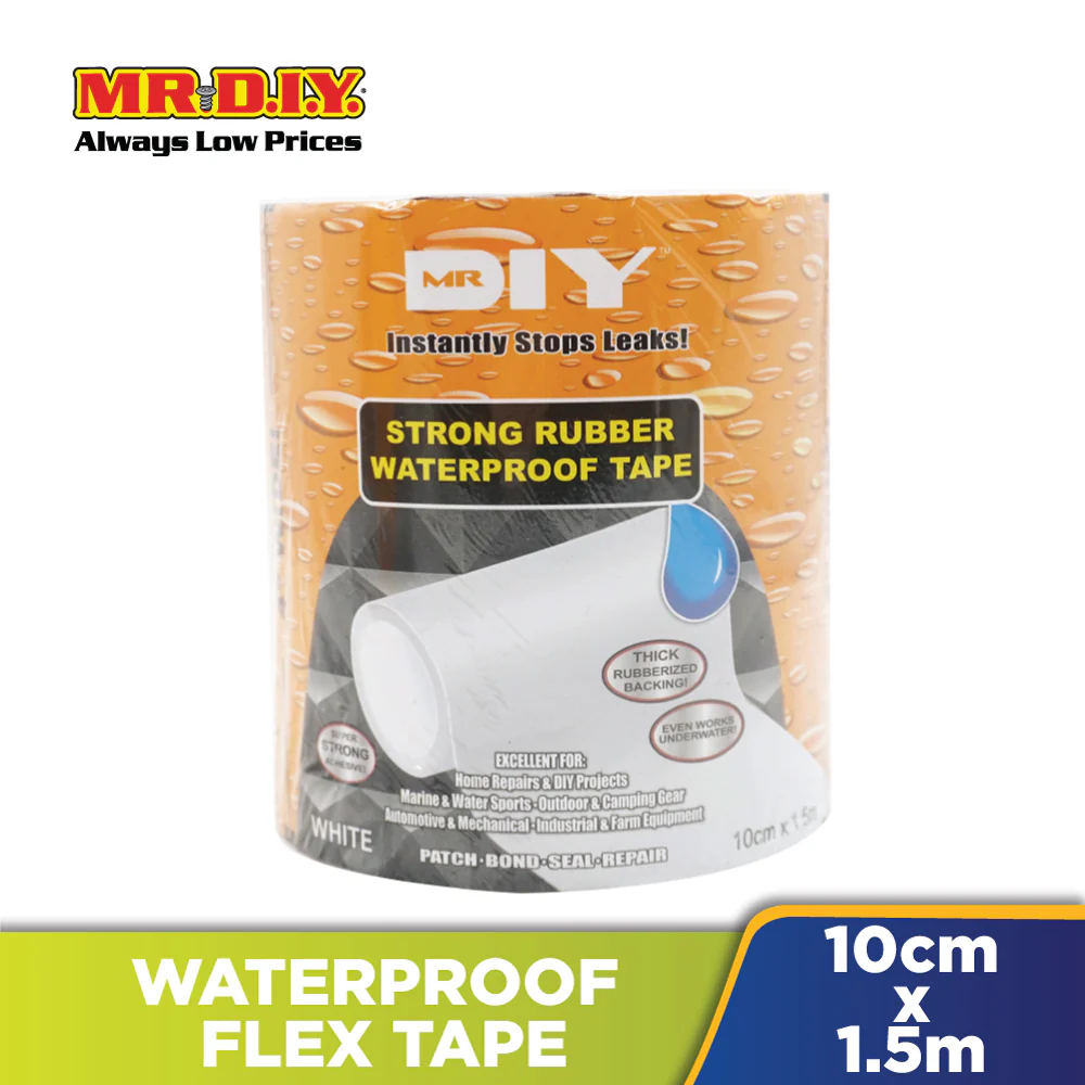 (MR.DIY) Strong Rubber Waterproof Flex Tape (10cm x 1.5m) - Image 4
