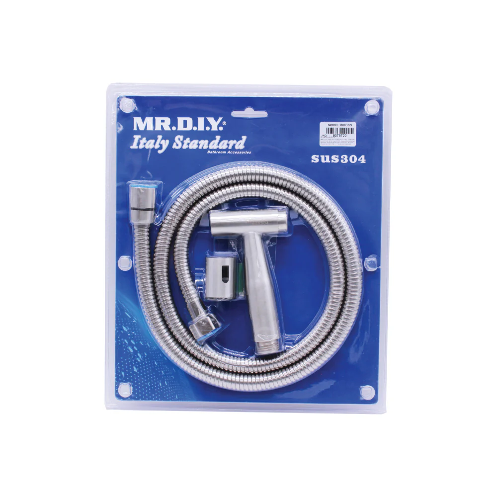 (MR.DIY) SUS304 Hand Held Bidet Spray Set 8003SS - Image 2