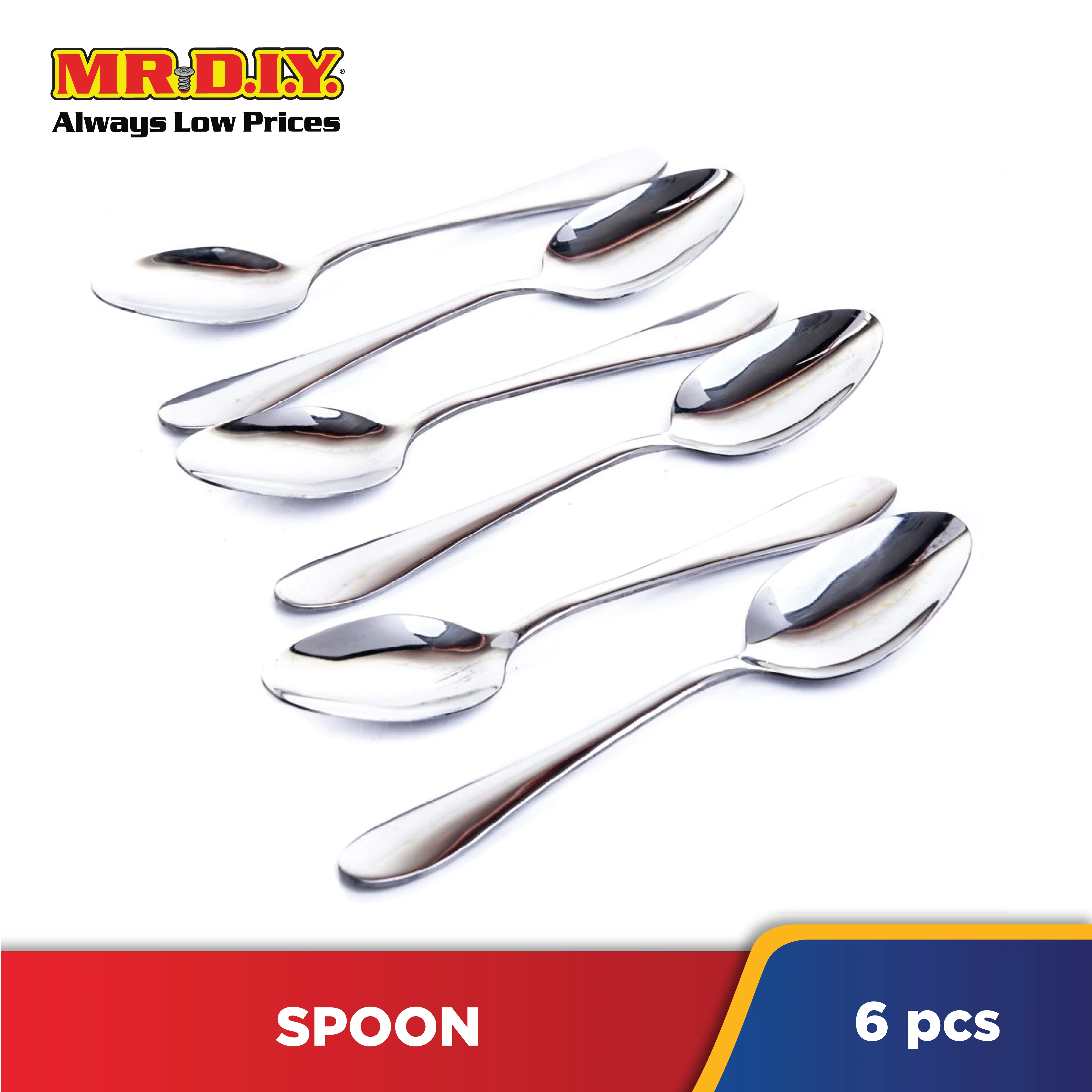 (MR.DIY) Premium High-Quality Stainless Steel Durable Extra Thick Spoons (6pcs) - Image 2