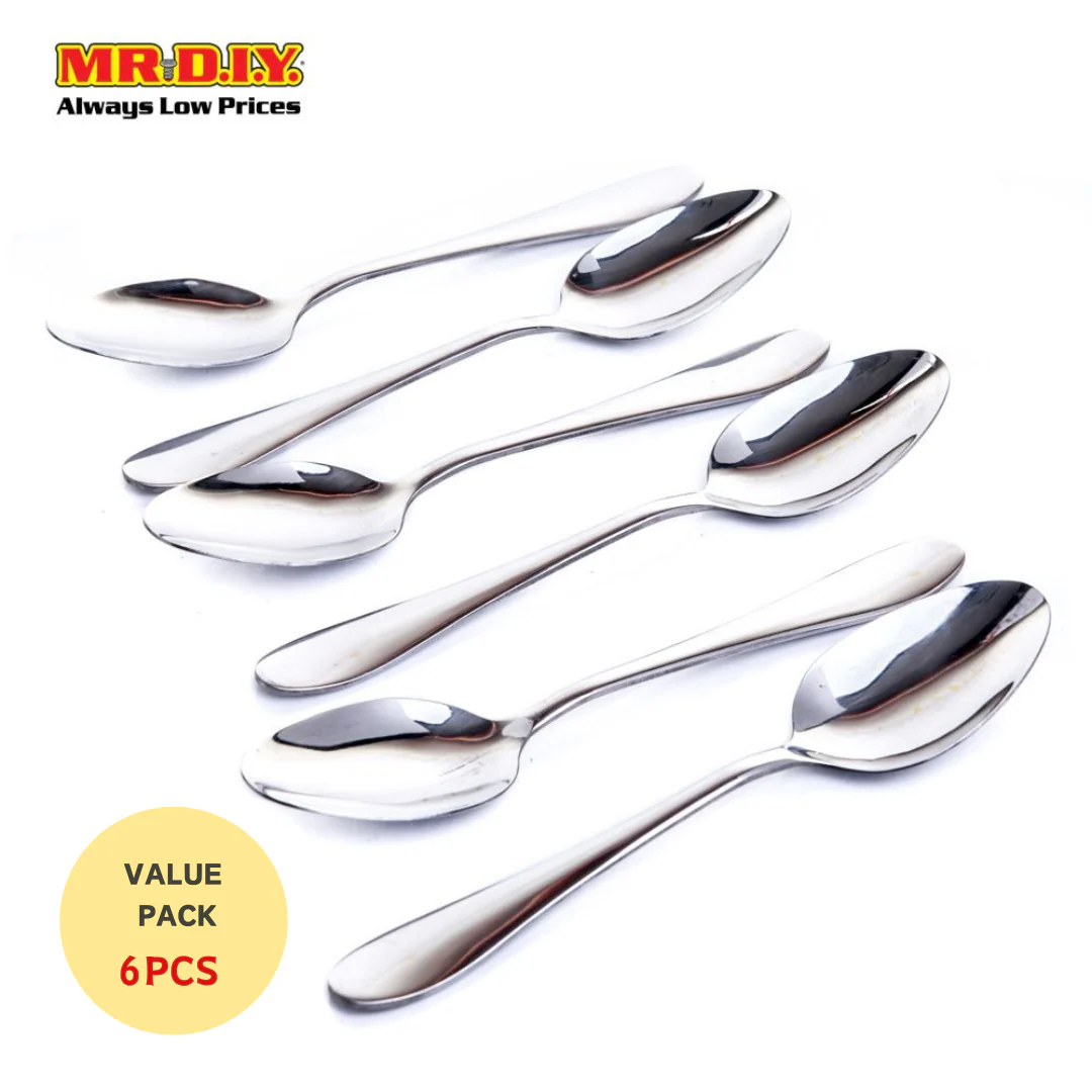 (MR.DIY) Premium High-Quality Stainless Steel Durable Extra Thick Spoons (6pcs) - Image 5