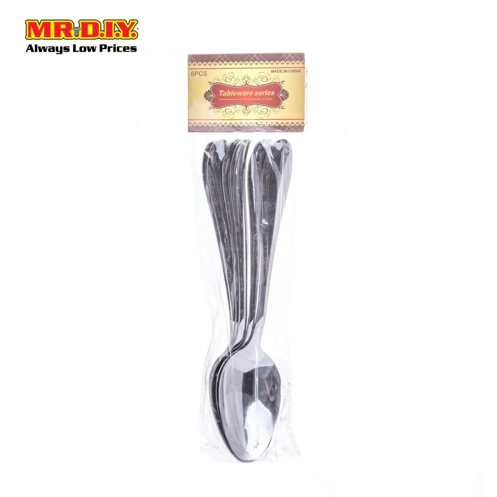 (MR.DIY) Premium High-Quality Stainless Steel Durable Extra Thick Spoons (6pcs) - Image 6