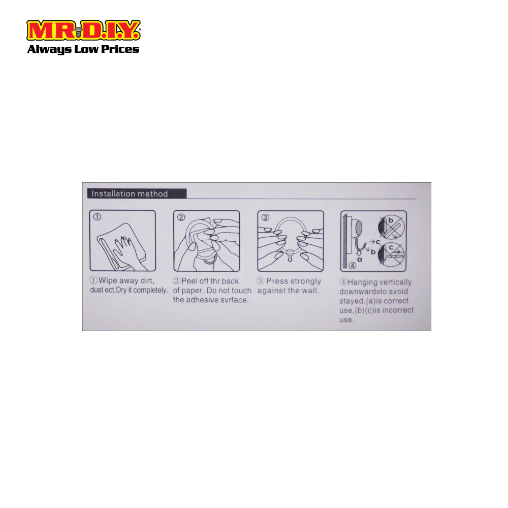 (MR.DIY) Transparent Design Hook (3pcs) - Image 4
