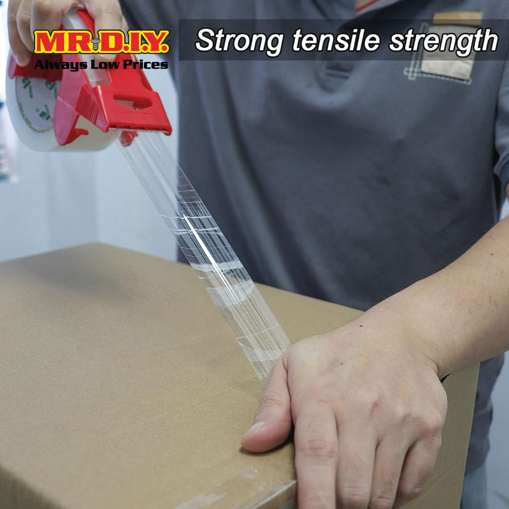 (MR.DIY) Transparent Packing Tape 4.5cm x 50Y (6 Rolls) - Image 3