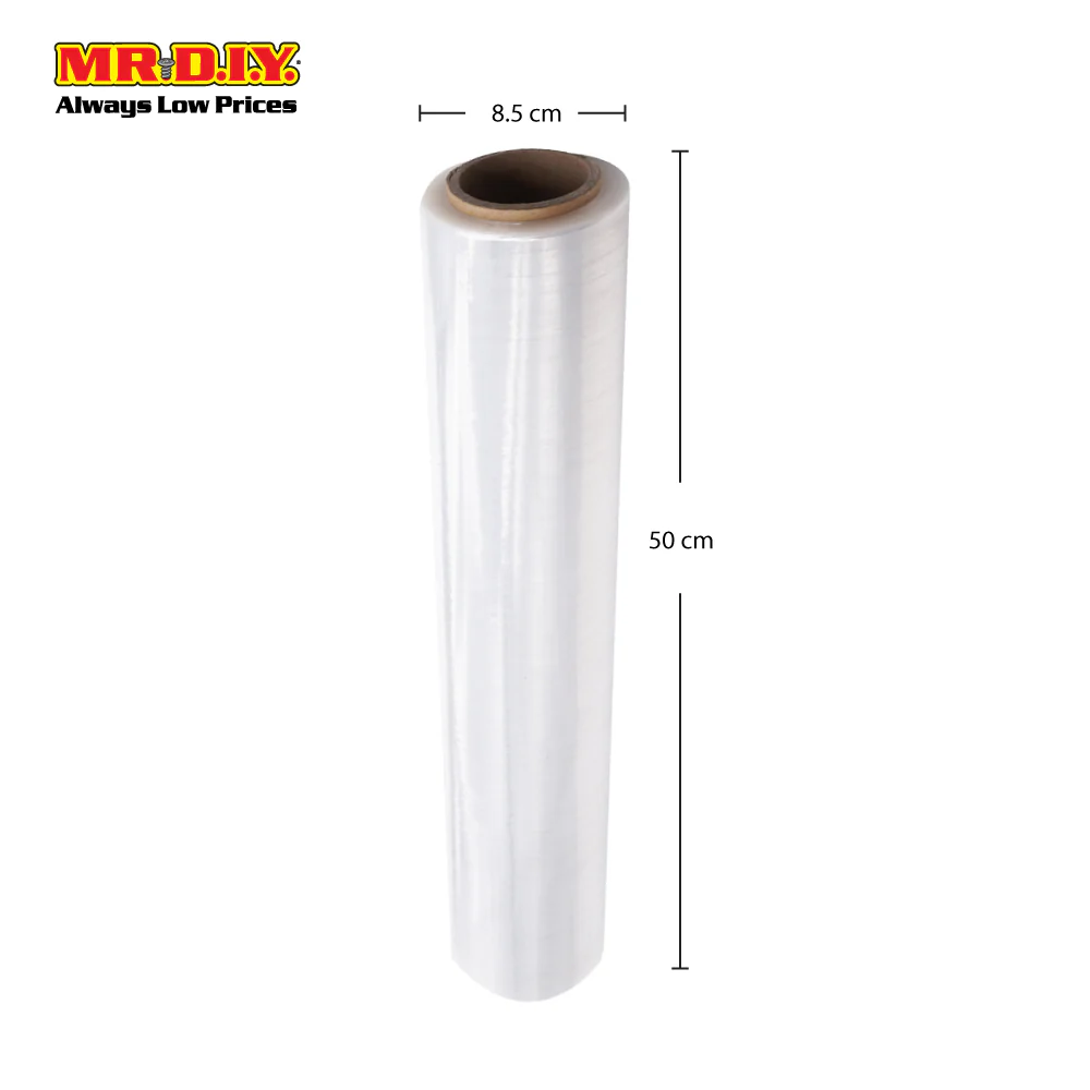 (MR.DIY) Transparent Plastic Wrapping Stretch Film (500mm x 1.5kg) - Image 3